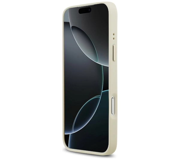Guess Peony Hot Stamp MagSafe do iPhone 17 Pro Max Beżowy