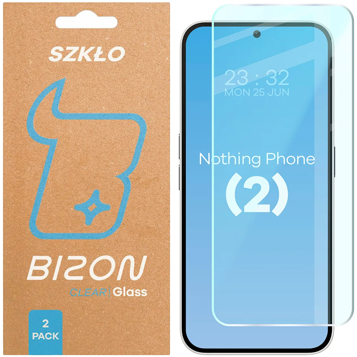 Szkło hartowane Bizon Clear Duo do Nothing Phone (2)