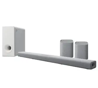 Soundbar Yamaha TRUE X BAR 50 A SR-X50A + 2x WS-X1A 4.2.1 Wi-Fi Bluetooth AirPlay Dolby Atmos Jasnoszary