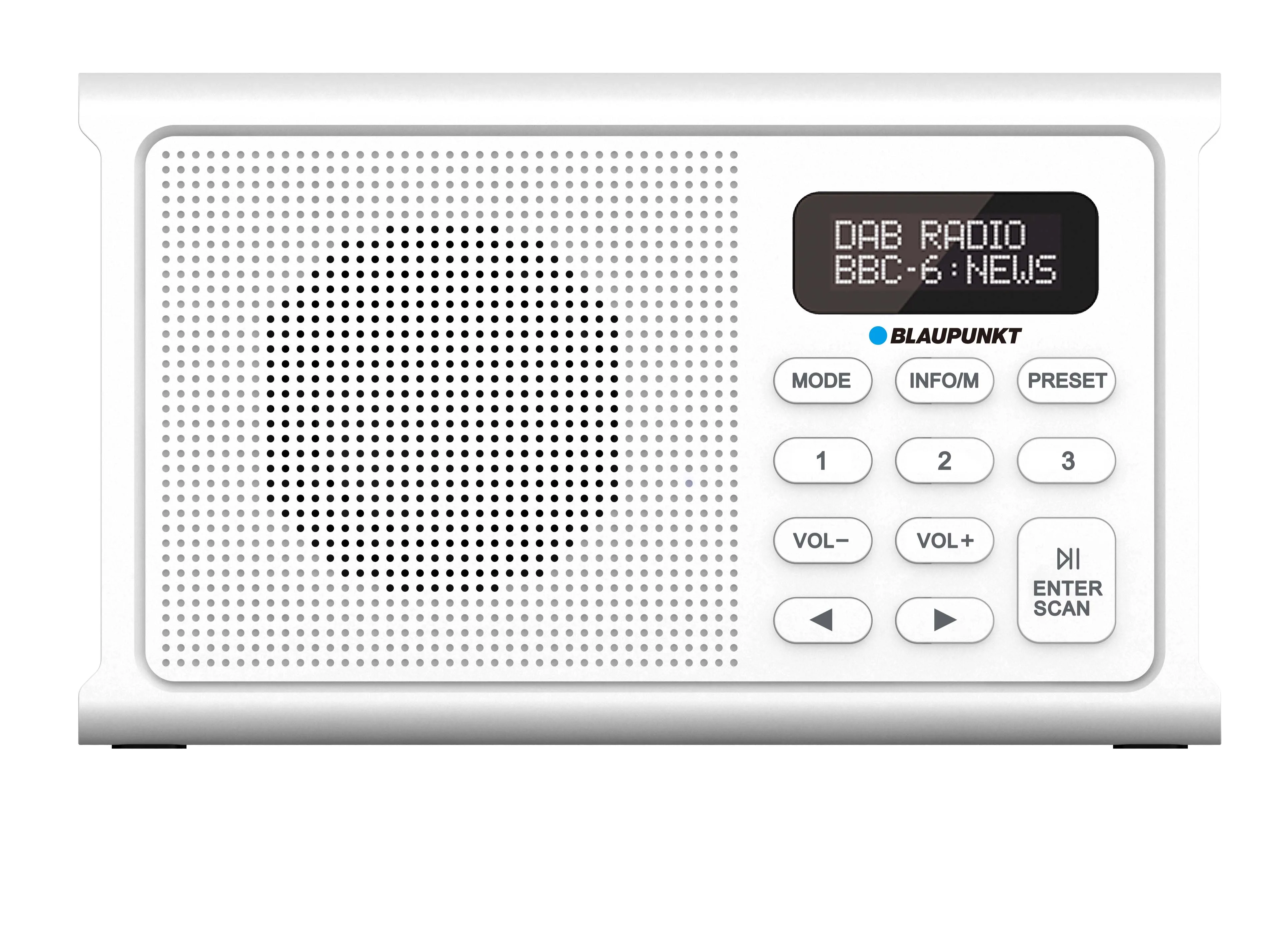 Radioodbiornik Blaupunkt DR3WH Radio FM, DAB+ Bluetooth Biały