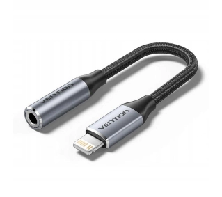 Vention BMBHA Lightning do jack 3,5mm DAC 0,1m Szary