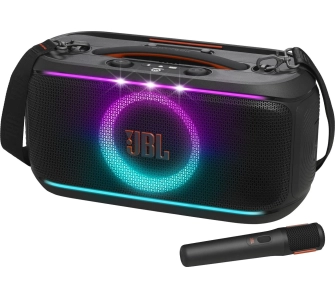 Power Audio JBL PartyBox On-The-GO 2 100W Bluetooth Mikrofon Karaoke Czarny