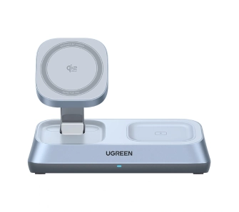 Ładowarka indukcyjna UGREEN W711 MagFlow 3w1 Qi2 25W Szary