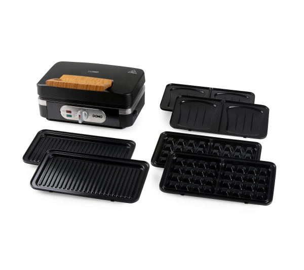 Opiekacze do kanapek - Domo DO9278C Gofry Muszle Panini 1100W