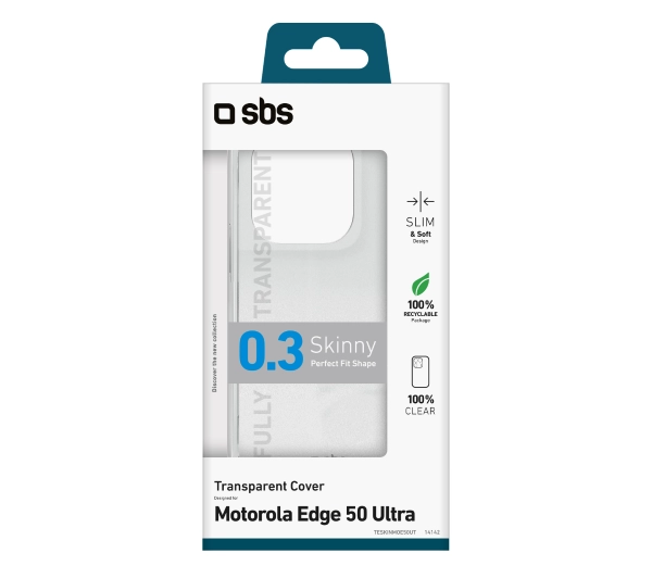 SBS Skinny Cover do Motorola Edge 50 Ultra Przeźroczysty