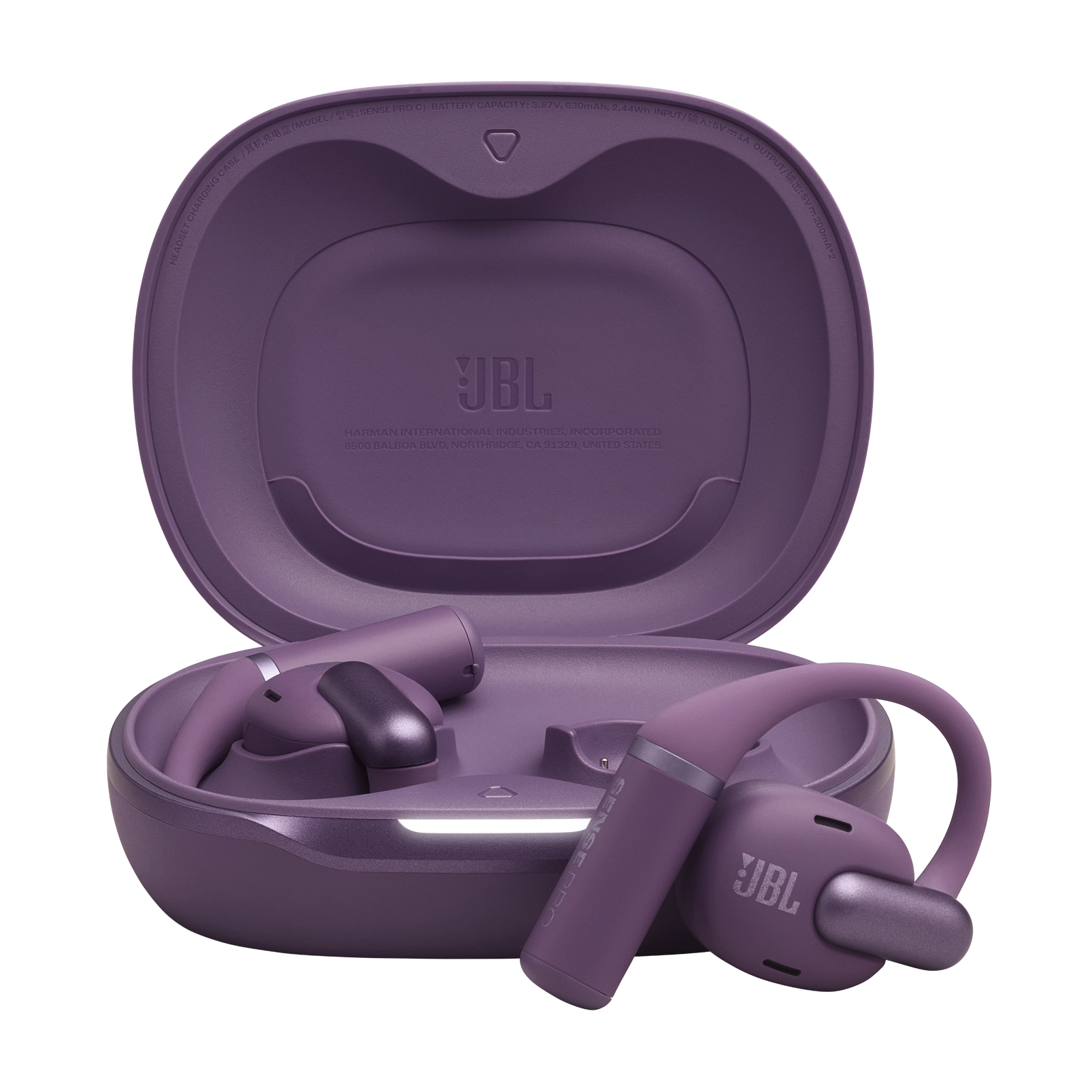 Słuchawki bezprzewodowe JBL Sense Pro Przewodnictwo powietrzne Bluetooth 6.0 Funkcje AI Purpurowy