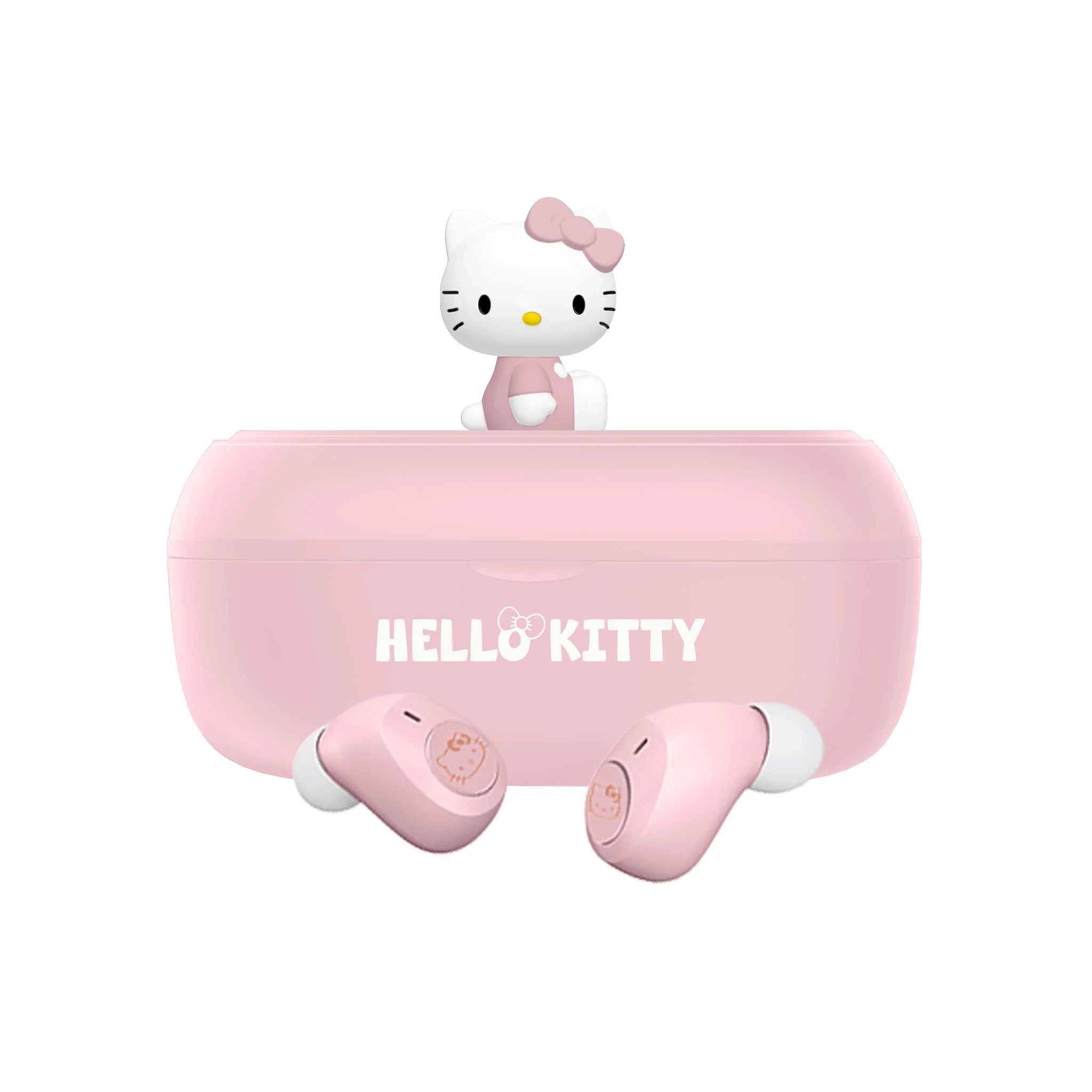 Słuchawki bezprzewodowe OTL Technologies Hello Kitty 3D Character Collectible TWS Earphones Dokanałowe Bluetooth 5.3 Różowy