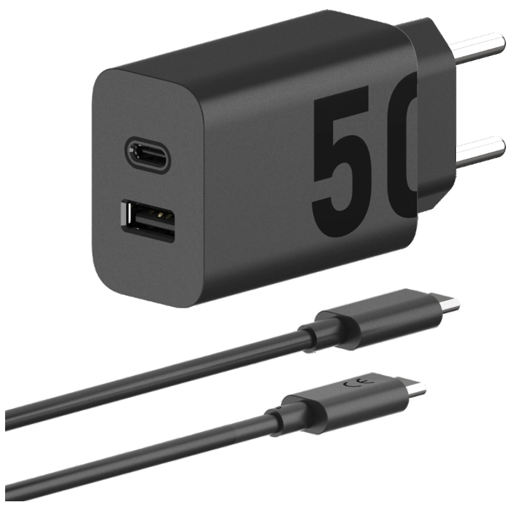 Ładowarka sieciowa Motorola TurboPower Duo 50W USB-A USB-C