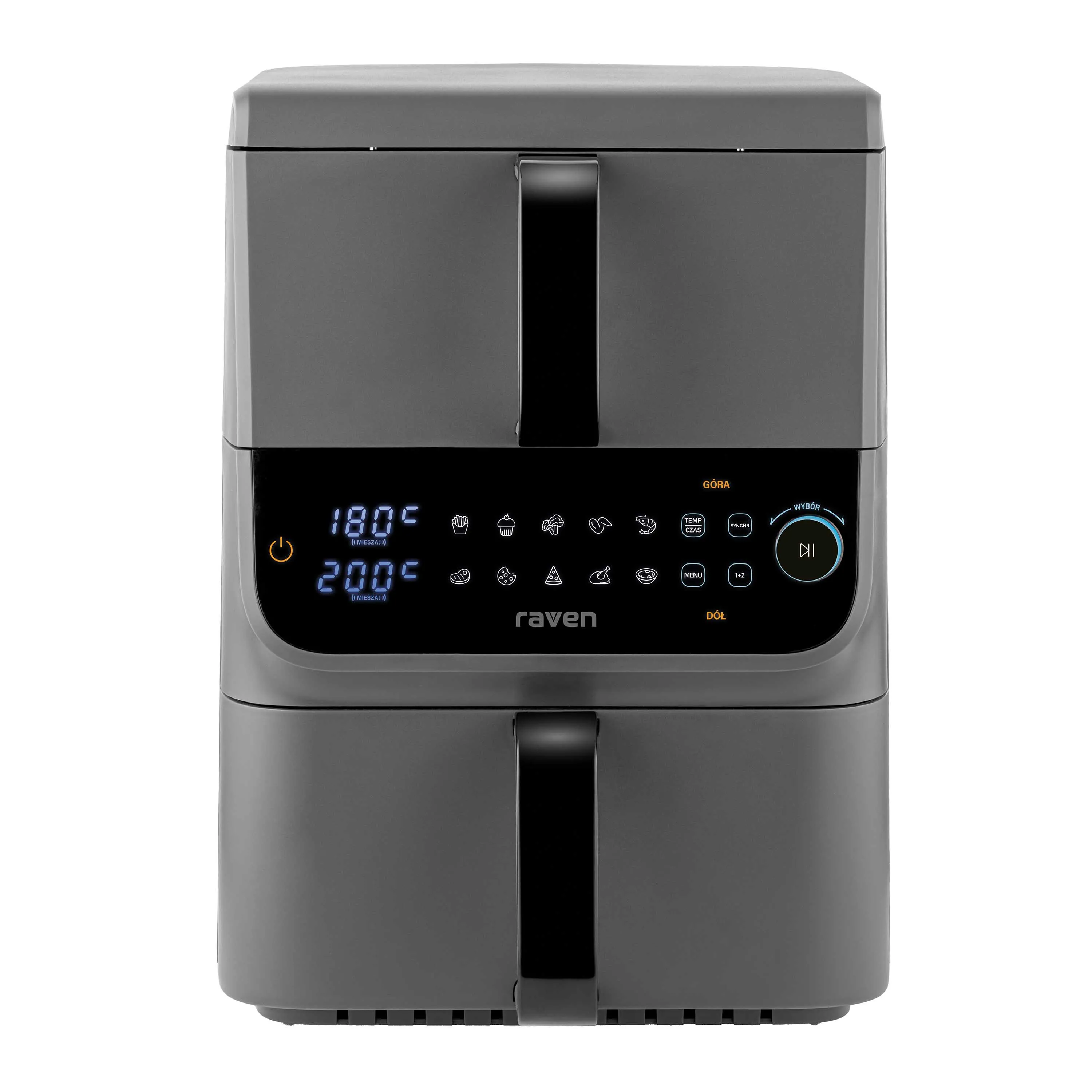 Air fryer Raven EFN012 Frytownica niskotłuszczowa pionowa 2500W 10l