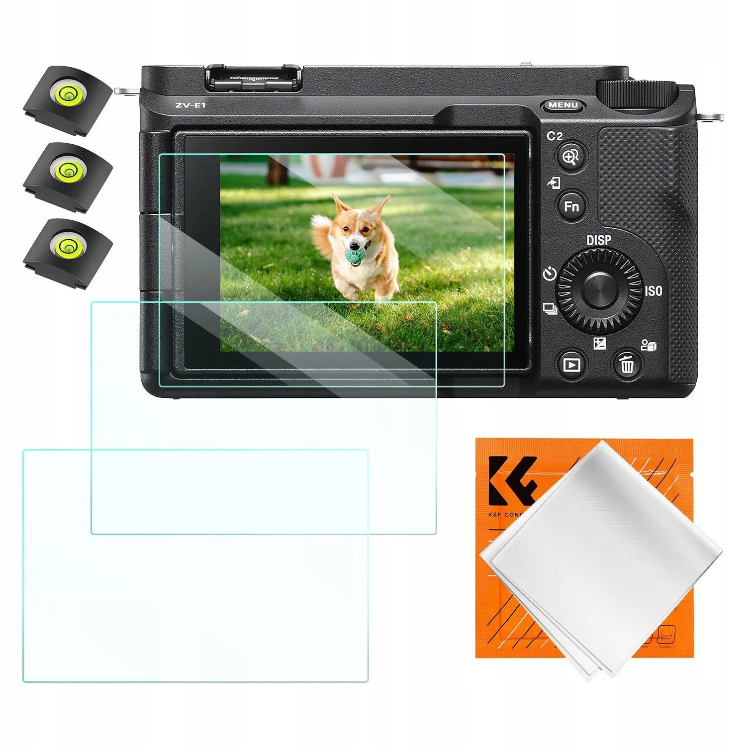 Osłona K&F 3x Zestaw Osłona Szkło 9H na Ekran Sony