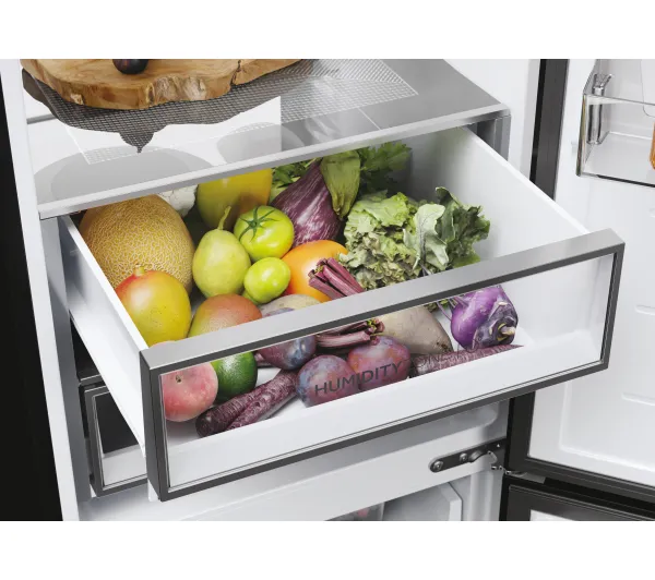 Haier HDR7619DNGB No Frost 192,7cm Czarne szkło Daylight LED My Zone Plus - Kup na Raty - RRSO 0%