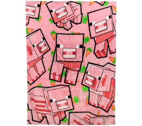 Paladone Minecraft Pig Cushion Blanket