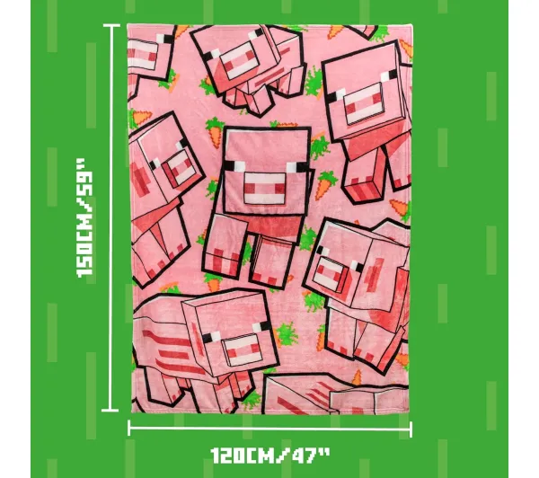 Paladone Minecraft Pig Cushion Blanket