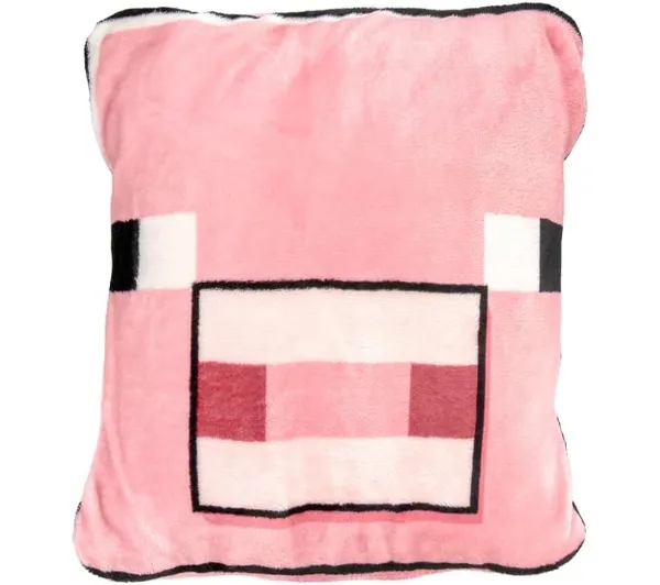 Paladone Minecraft Pig Cushion Blanket