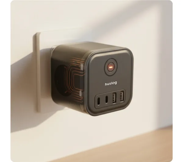 Huslog HUS1050 POWERCUBE 3 gniazda Czarny