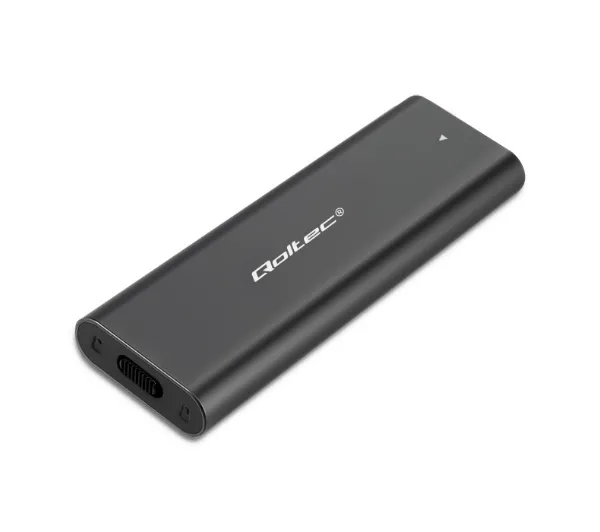 Qoltec 50312 M.2 SSD NVME PCI-E USB typ C Czarny