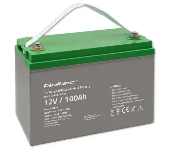 Akumulator Qoltec 53038 AGM 12V 100Ah