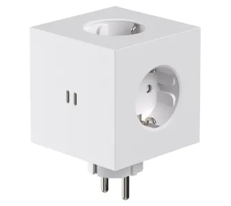 Rozgałęziacz Avolt Square 2 3 gniazda 2x USB-C Biały
