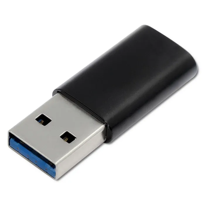 Adapter Qoltec 50583 USB-C do USB-A Czarny