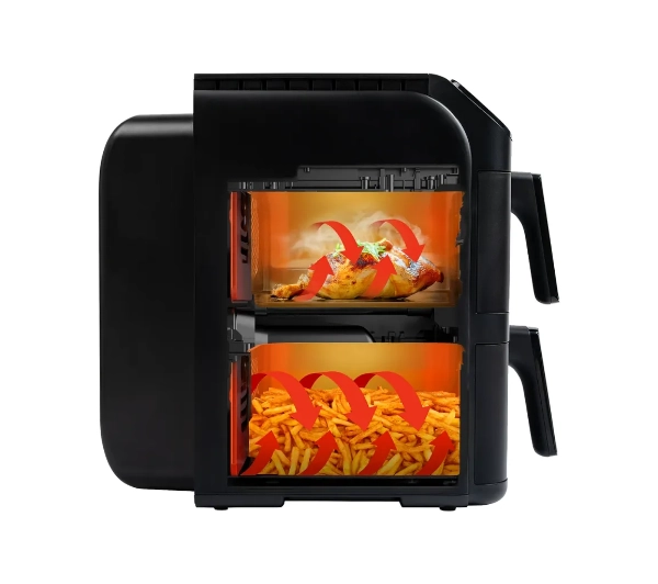 Tesla AirCook DualZone Q670 XXL 2800W 5,5l - Kup na Raty - RRSO 0%