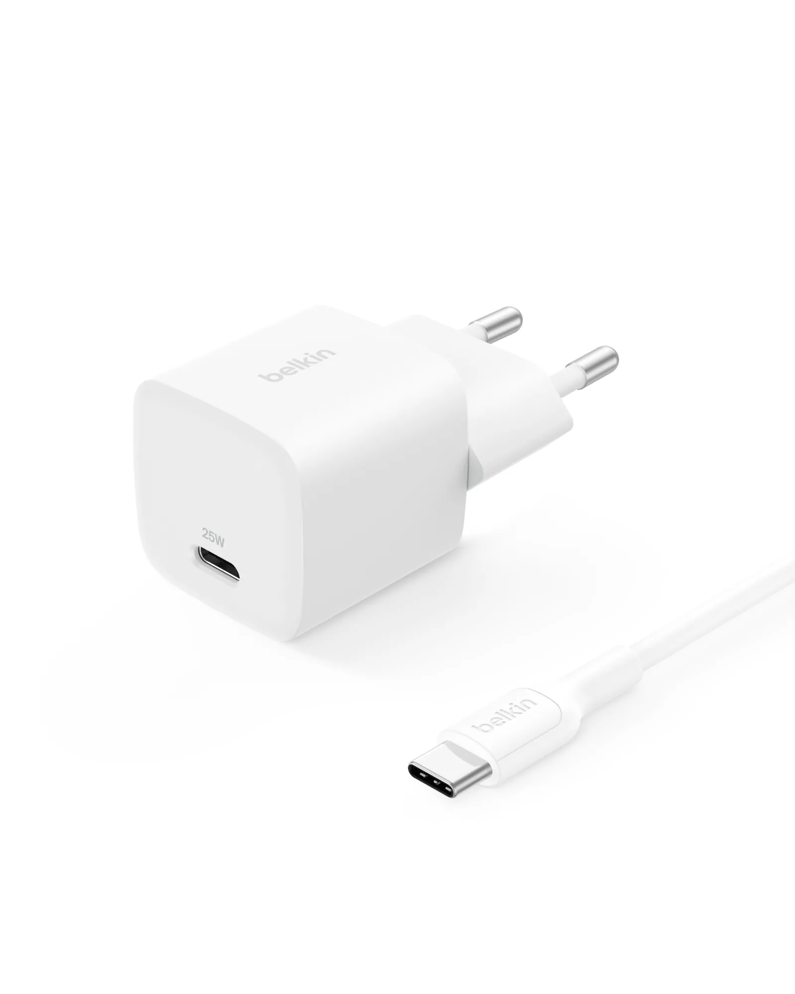 Ładowarka sieciowa Belkin BoostCharge USB-C 25W Biały + Kabel USB-C