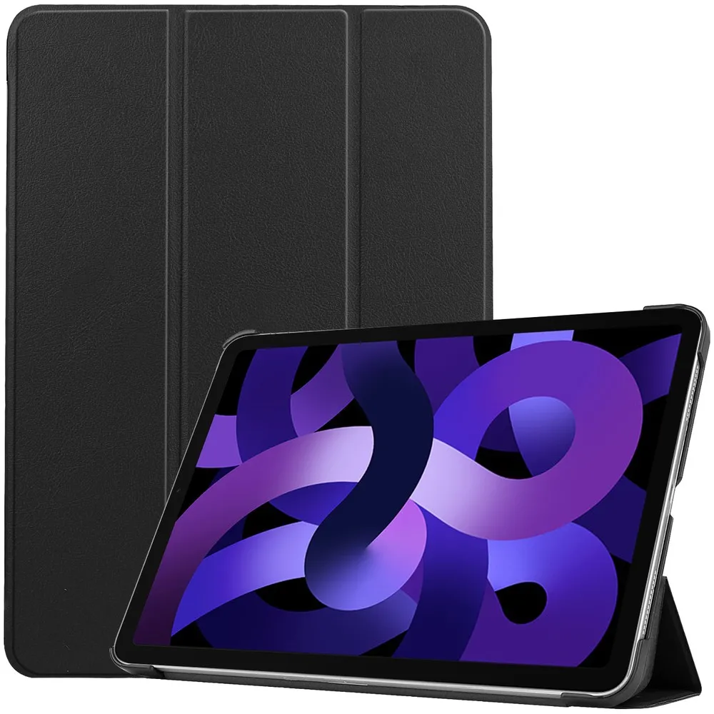 Etui na tablet Bizon Case Tab Croc z klapką do iPad Air 11" / 10.9" 2025/2024/2022/2020 Czarny