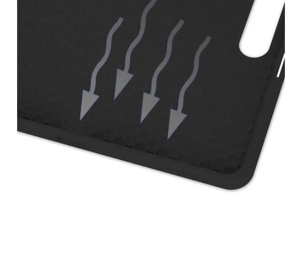Bizon Case Tab Lizard z klapką do Samsung Galaxy Tab S10 Plus / S9 Plus Czarny
