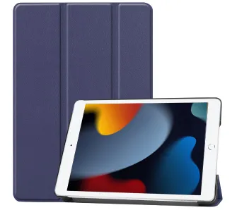 Etui na tablet Bizon Case Tab Croc z klapką do iPad 9/8/7 10.2 2021/2020/2019 Granatowy