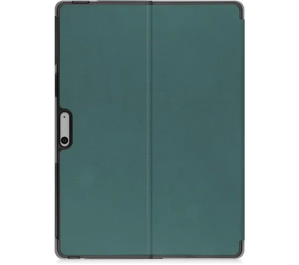 Bizon Case Tab Croc z klapką do Microsoft Surface Pro 11 / 10 / 9 Ciemnozielony