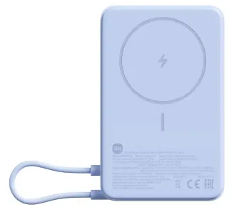 Powerbank Xiaomi Magnetyczny 10000mAh 33W Wbudowany kabel USB-C Niebieski