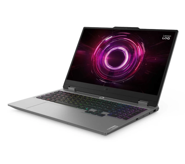 Lenovo LOQ 15AHP10 15,6" 144Hz R5 220 16GB RAM 512GB Dysk SSD RTX5050 DLSS4 Win11 Szary Funkcje AI - ⚡ EURO HIT CENOWY! ⚡ - Kup na Raty - RRSO 0%