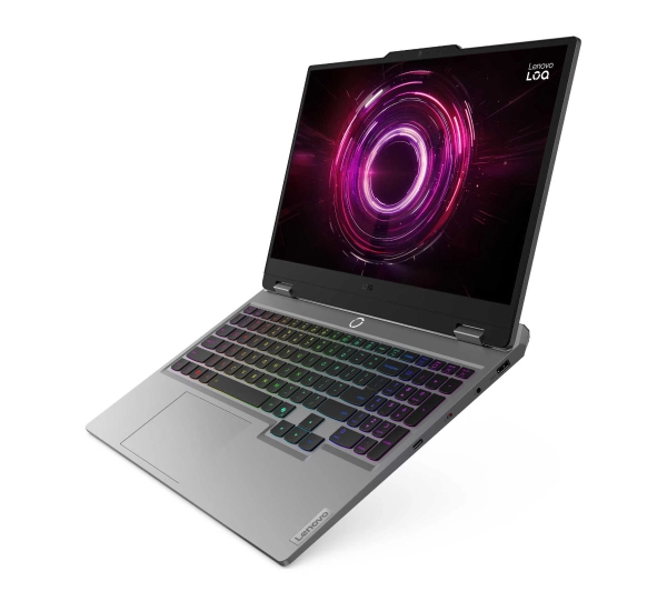 Lenovo LOQ 15AHP10 15,6" 144Hz R5 220 16GB RAM 512GB Dysk SSD RTX5050 DLSS4 Win11 Szary Funkcje AI - ⚡ EURO HIT CENOWY! ⚡ - Kup na Raty - RRSO 0%