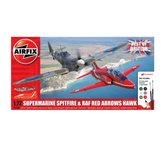 Model do sklejania Airfix Gift Set Best of British Spitfire and Hawk