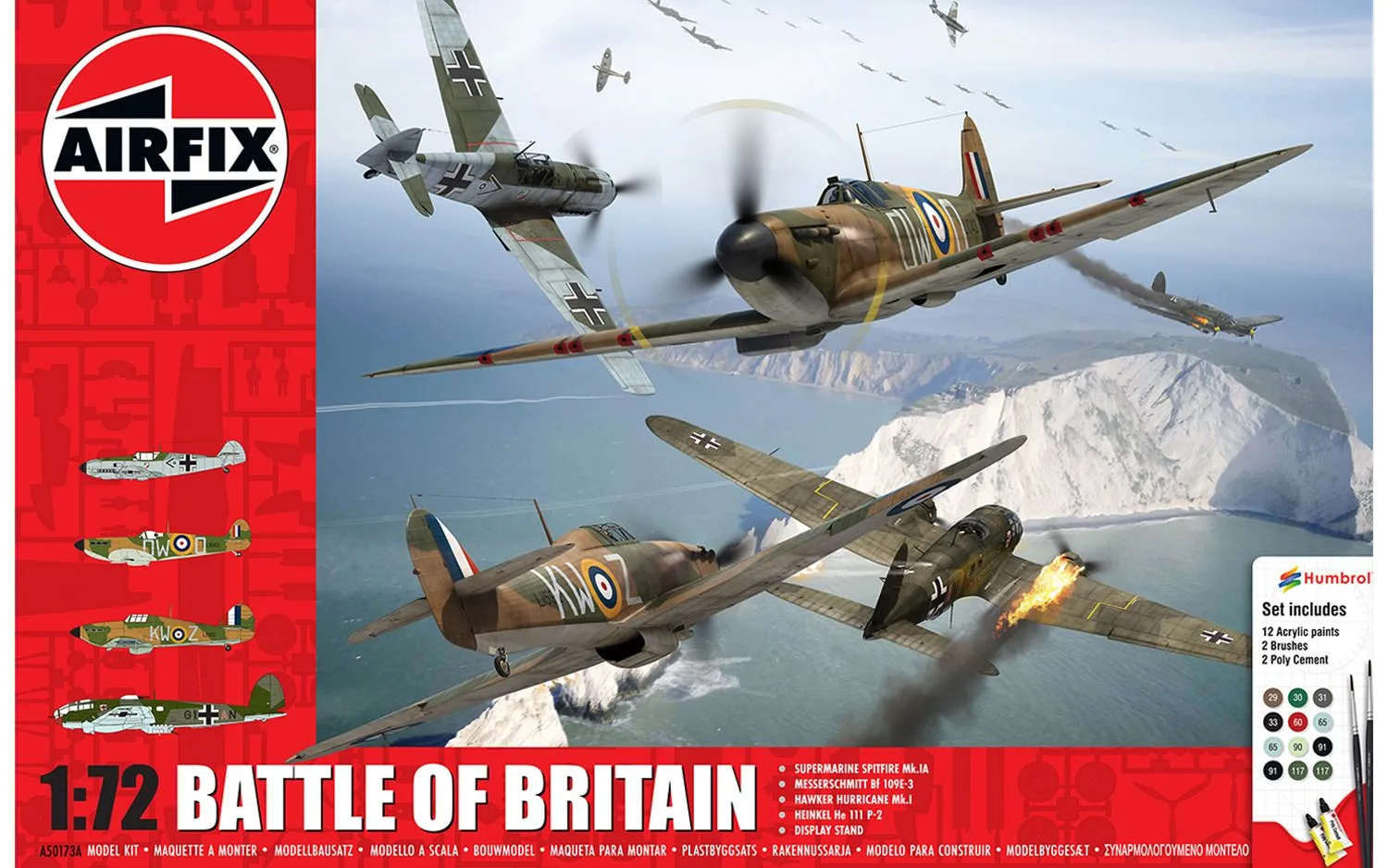 Model do sklejania Airfix A50173A Gift Set Bitwa o Anglię 4 Samoloty