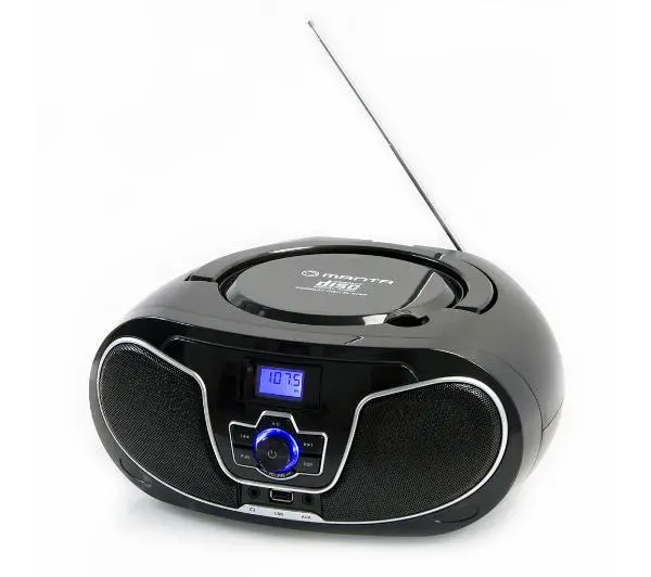 Manta BBX007 BOOMBOX Bluetooth Czarny + Słuchawki MNH02