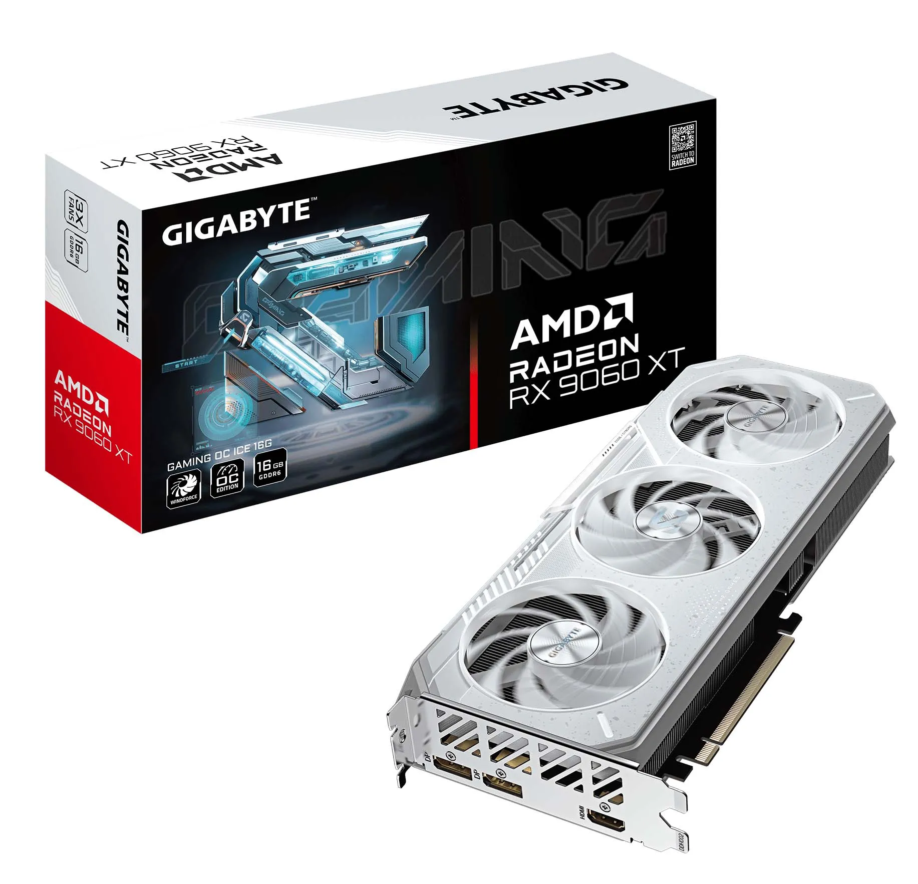 Karta graficzna Gigabyte Radeon RX 9060 XT GAMING OC ICE 16GB GDDR6 128bit FSR