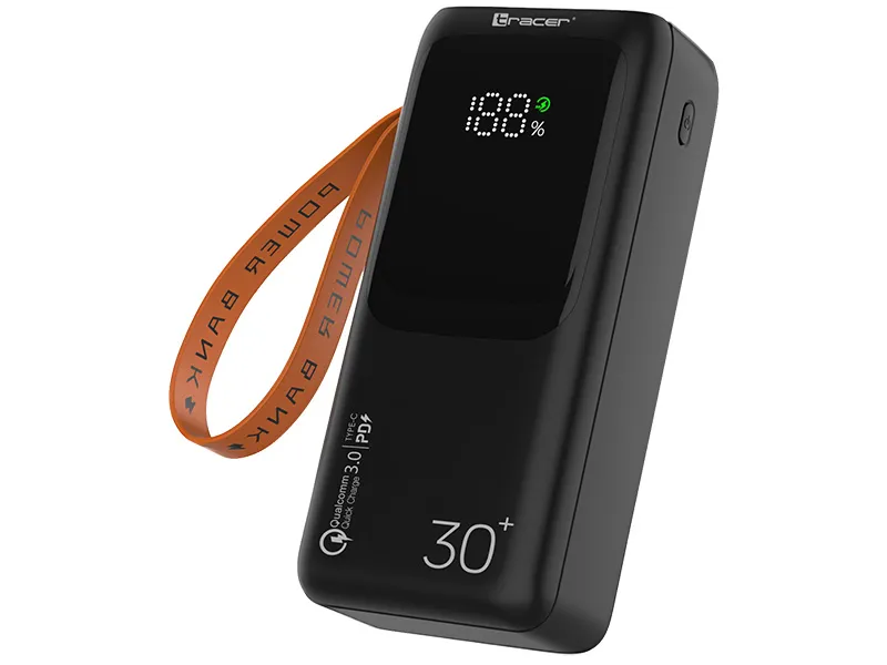 Powerbank Tracer Vouge-3 30000mAh QC PD 22,5W Czarny