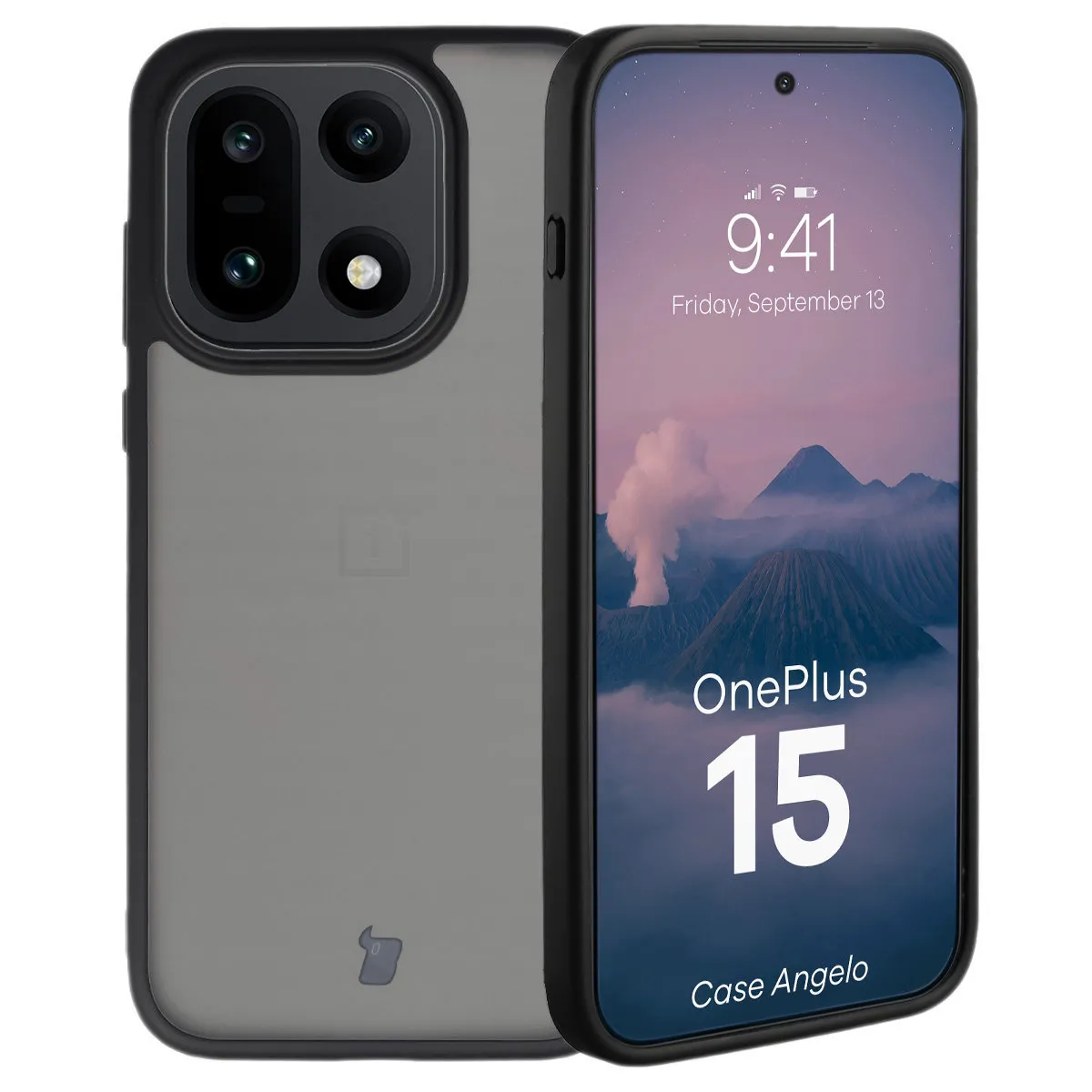 Etui Bizon MatteO do OnePlus 15 Przydymiony-czarny