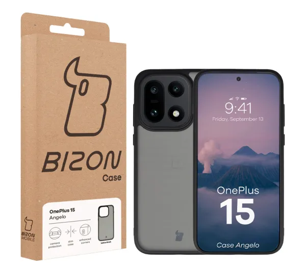 Bizon MatteO do OnePlus 15 Przydymiony-czarny