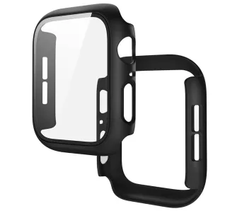 Etui Bizon Case Watch Adamo do Apple Watch SE 3 / SE 2 / SE / 6 / 5 / 4 44mm Matowy czarny