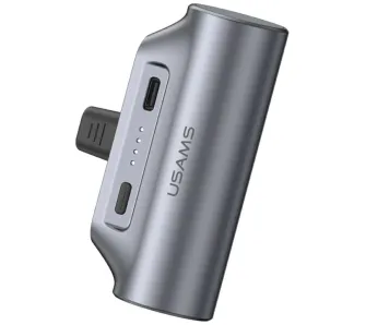 Powerbank USAMS PB79 Mini Tail Plug Portable 3000mAh Szary