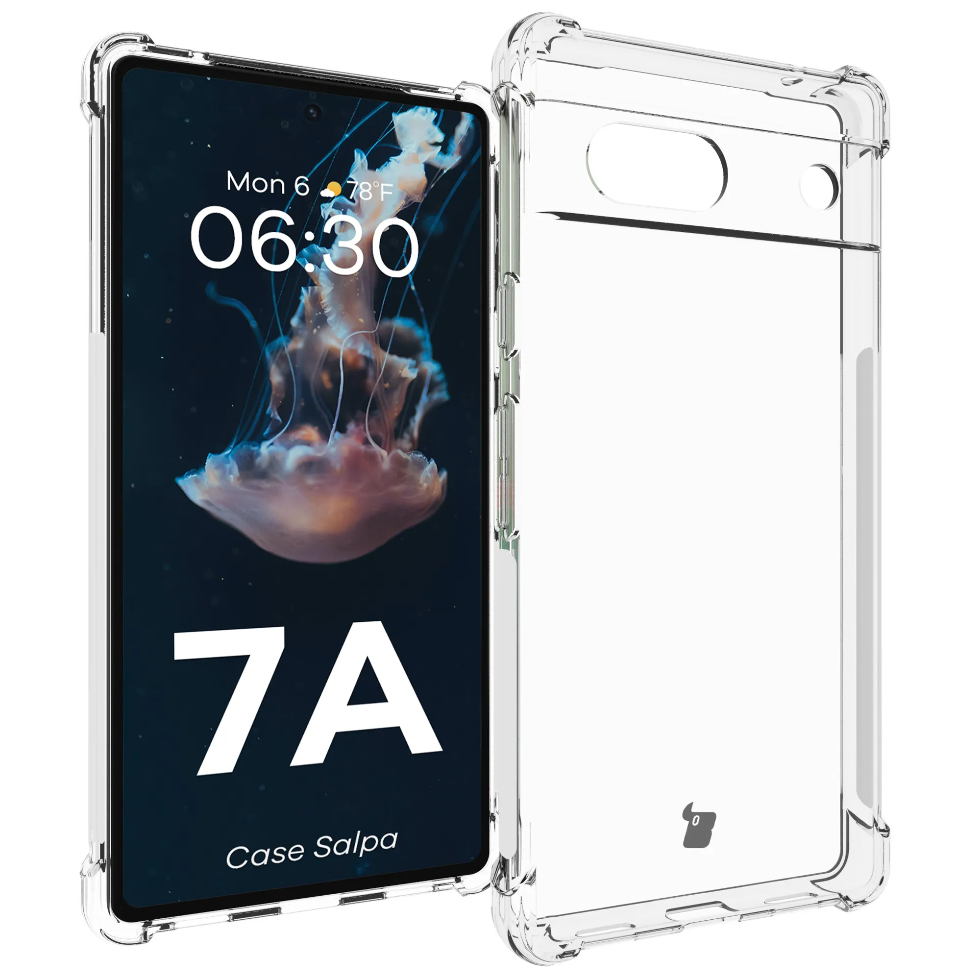 Etui Bizon Salpa do Google Pixel 7A Przezroczysty