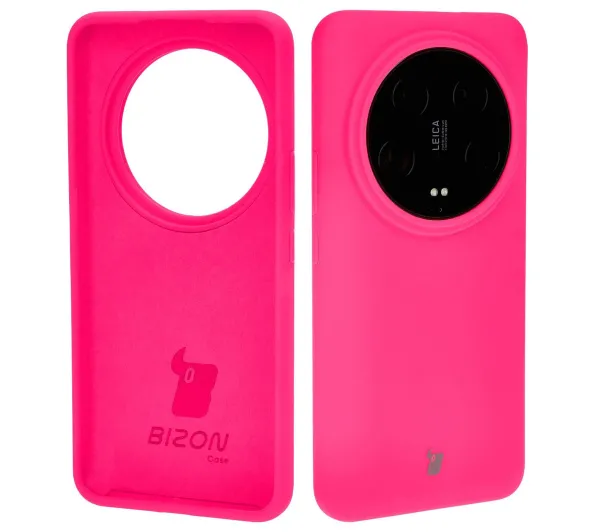 Bizon Soft Case do Xiaomi 14 Ultra Neonowy-różowy