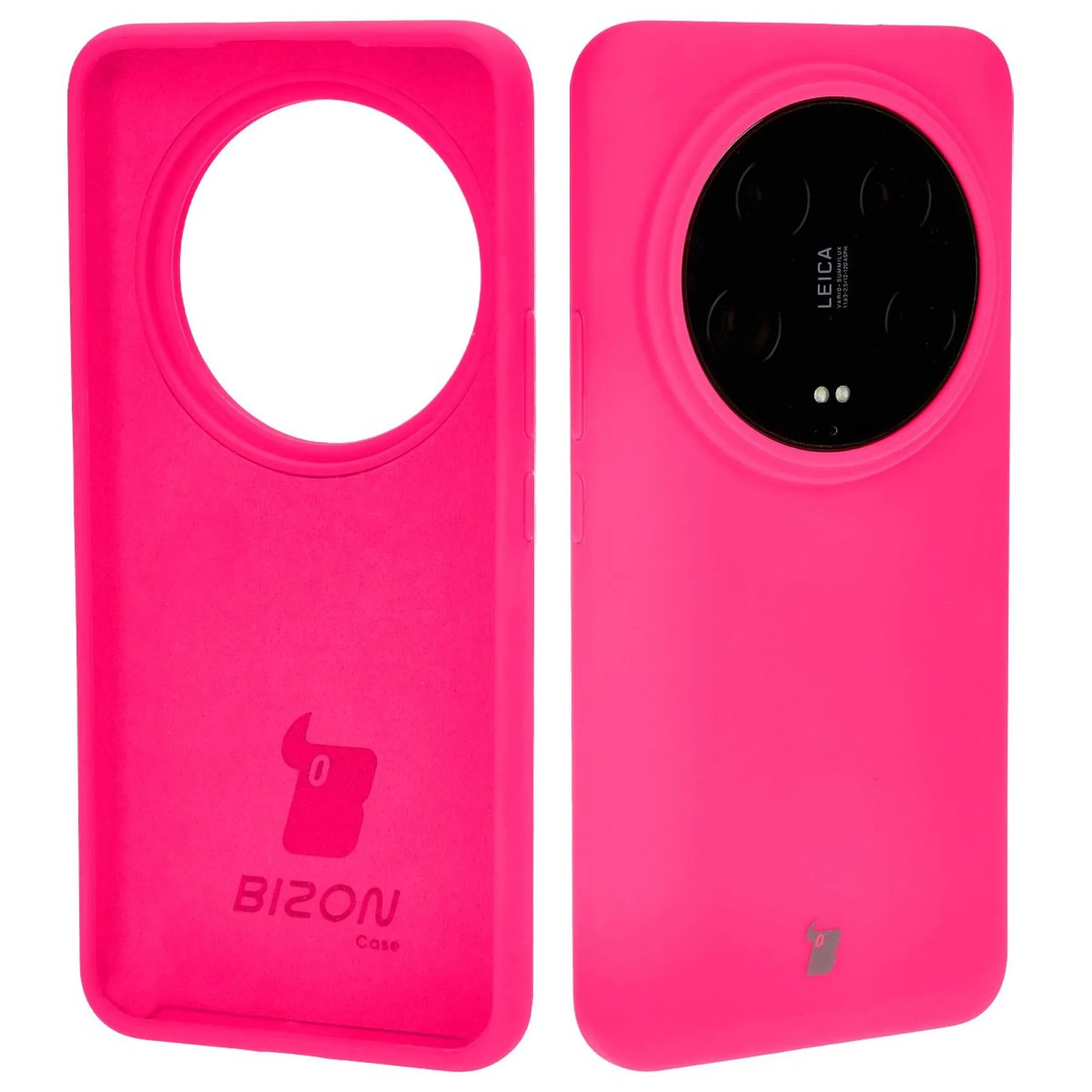 Etui Bizon Soft Case do Xiaomi 14 Ultra Neonowy-różowy