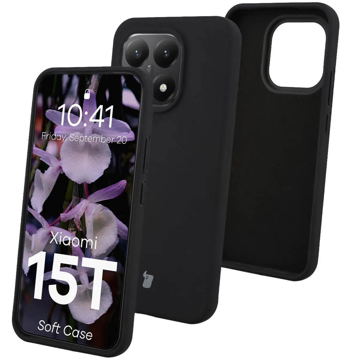 Etui Bizon Soft Case do Xiaomi 15T Czarny