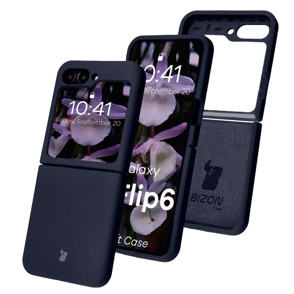 Etui Bizon Soft Case do Samsung Galaxy Z Flip7 FE / Samsung Galaxy Z Flip6 Granatowy