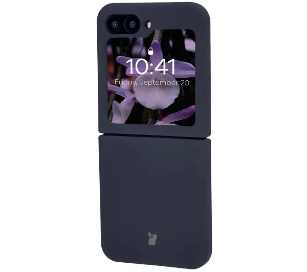 Bizon Soft Case do Samsung Galaxy Z Flip7 FE / Samsung Galaxy Z Flip6 Granatowy