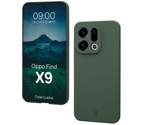 Bizon Łupka do Oppo Find X9 Zielony