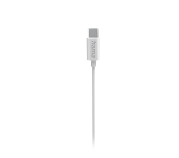 Hama Douszne Curly USB-C Mikrofon Biały