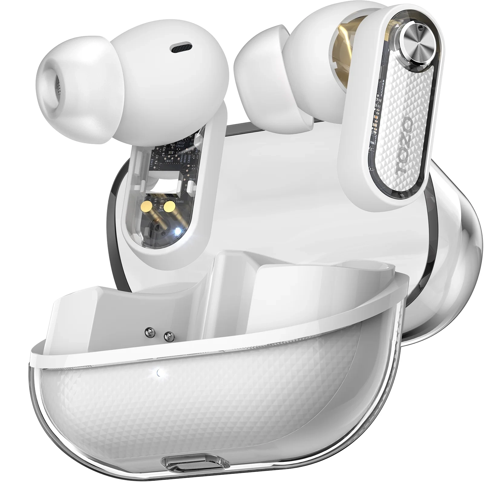 Słuchawki bezprzewodowe Tozo AeroSound3 Dokanałowe Bluetooth 5.4 Biały